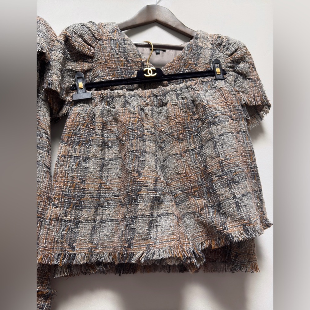 Chanel Tweed Coat Set - image 4